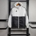 Sheer panel Adidas trench coat