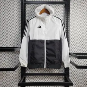 Sheer panel Adidas trench coat