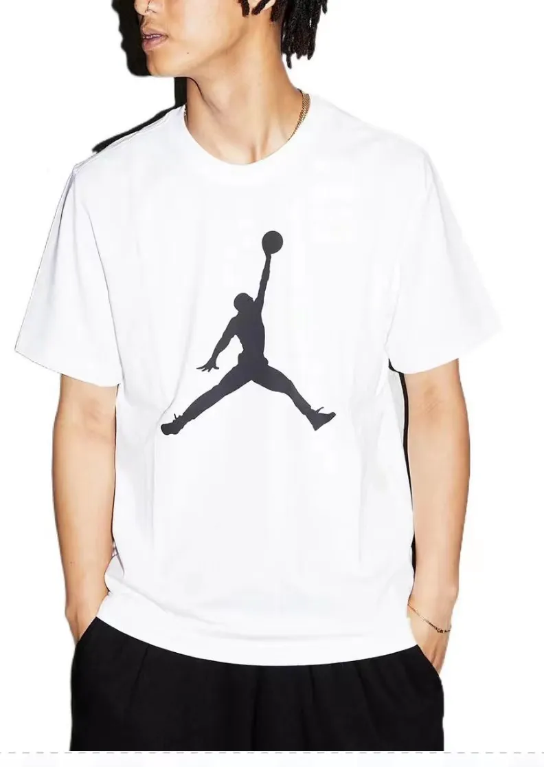 Solid color Jordan T-shirt casual Solid color Jordan T-shirt casual