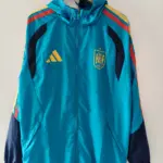 Spanish sky blue hooded trench coat