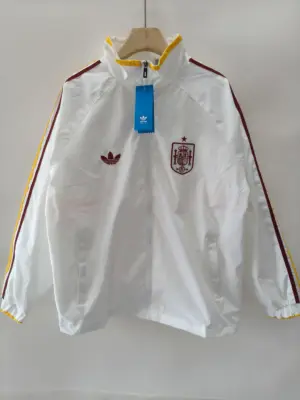 Spanish white suit single-sided windbreaker