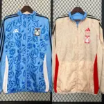 Tigers plaid reversible trench coat