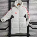 White cotton padded coat