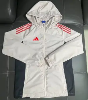 adidas football jersey trench coat
