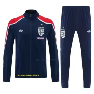 2026 England Navy Blue Full Zipper Jacket Tracksuit + Long Pants