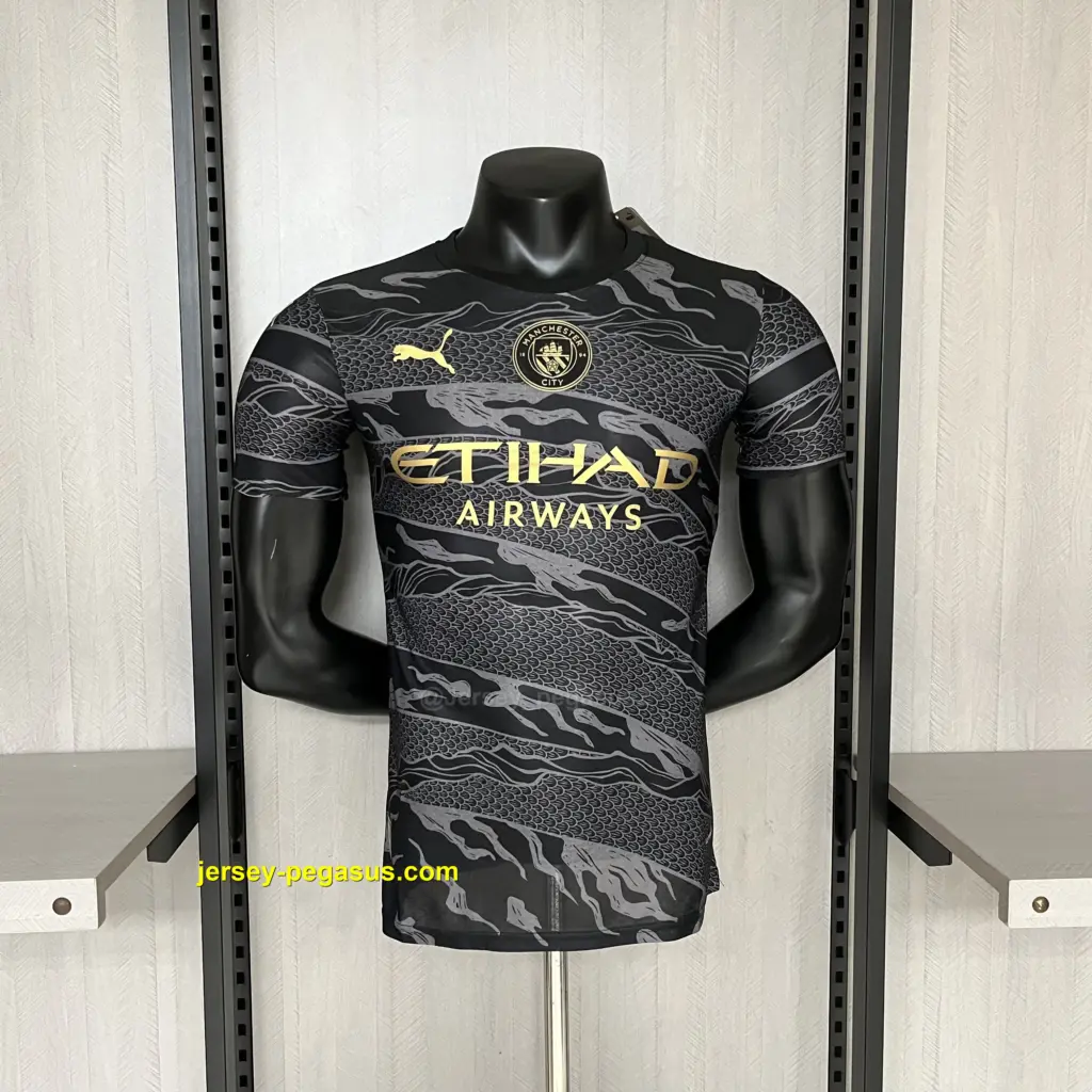 Player Edition 2024-25 Manchester City Year of the Dragon Special Black Jersey