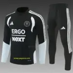 2026 Inter Miami CF Black & White Half Zipper Jacket Tracksuit + Long Pants