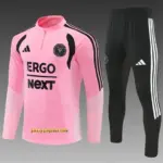 2026 Inter Miami CF Pink Half Zipper Jacket Tracksuit + Black Long Pants