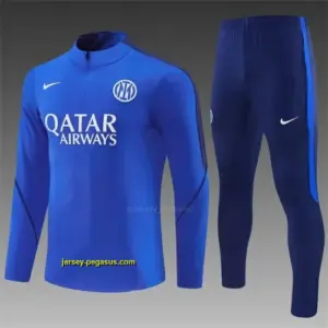 2026 Inter Milan Royal Blue Half Zipper Jacket Tracksuit + Long Pants (Nike)