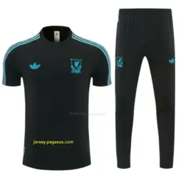 2026 Liverpool Black Short Sleeve Tracksuit + Long Pants