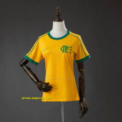 Flamengo Zico Signature World Cup Version Yellow Jersey
