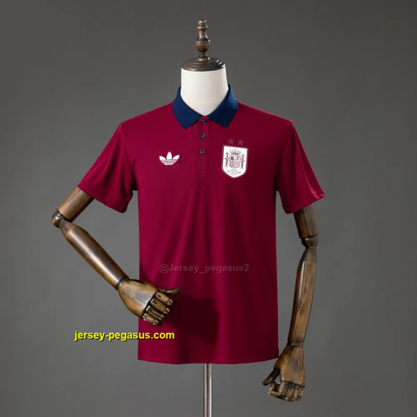 Spain Polo Red Jersey Spain Polo Red Jersey