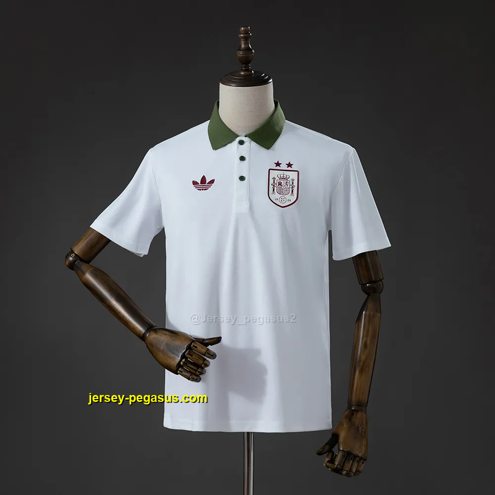 Spain Polo White Jersey Jersey Spain Polo White Jersey Jersey