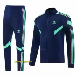 2026-27 Adidas Originals Navy Blue Full Zipper Jacket Tracksuit + Long Pants