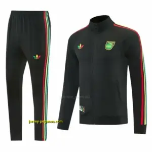 2026-27 Jamaica Black Full Zipper Jacket Tracksuit + Long Pants