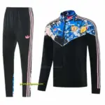 2026-27 Manchester United Black Grunge Splatter Paint Full Zipper Jacket Tracksu