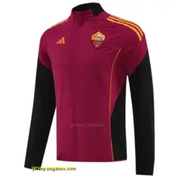 AS Roma Maroon Half Zipper Jacket+Long Pants