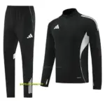 Adidas Black Full zipper Jacket Tracksuit+ long pants