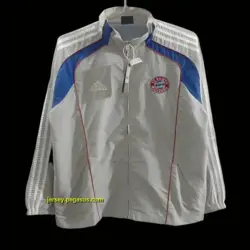 Adidas FC Bayern Munich Vintage Track Jacket - SilverBlue Classic Edition Windbr
