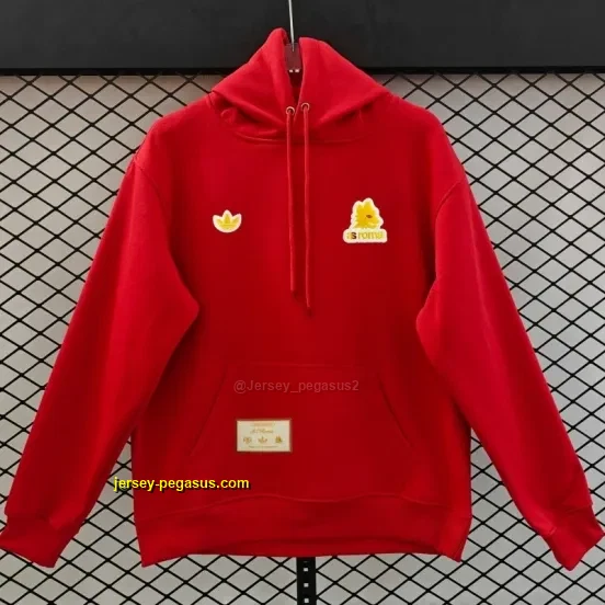 Adidas x AS Roma Retro Embroidered Logo Hoodie 9 Colors