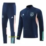 Ajax Navy Half Zipper Jacket+Long Pants