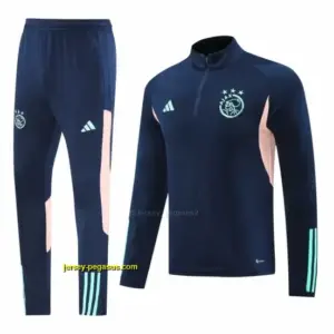 Ajax Navy Half Zipper Jacket+Long Pants