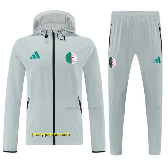 Algeria Full Zipper Hooded Jacket Tracksuit + Long Pants