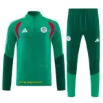 Algeria Green Half Zipper Jacket Tracksuit + Long Pants