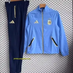 Argentina Sky Blue Full zipper Jacket Tracksuit+ long pants