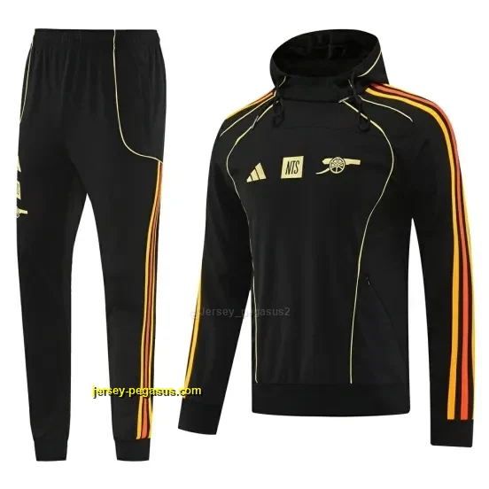 Arsenal Black Full Zipper Jacket + Long Pants