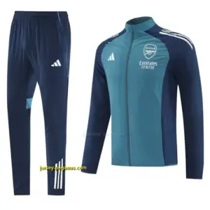 Arsenal Blue Full Zipper Jacket+Long Pants
