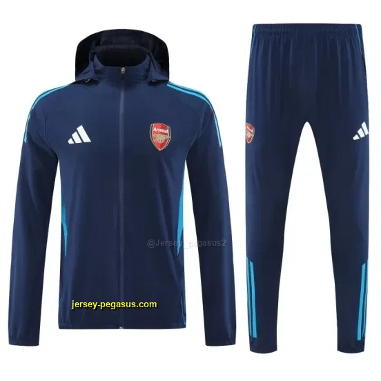 Arsenal Navy Blue Full zipper Jacket Tracksuit+ long pants