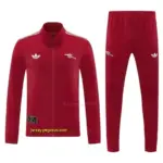 Arsenal Red Full Zipper Jacket Tracksuit + Long Pants