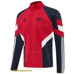 Arsenal Red Half Zipper Jacket+Long Pants