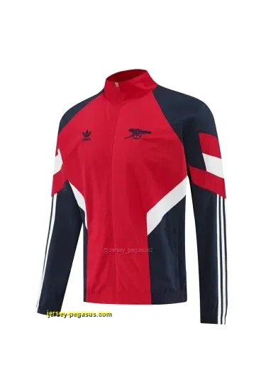 Arsenal Red Half Zipper Jacket+Long Pants
