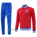 Atletico Madrid Red Full Zipper Jacket + Long Pants