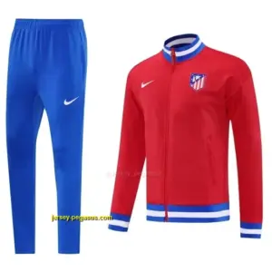 Atletico Madrid Red Full Zipper Jacket + Long Pants