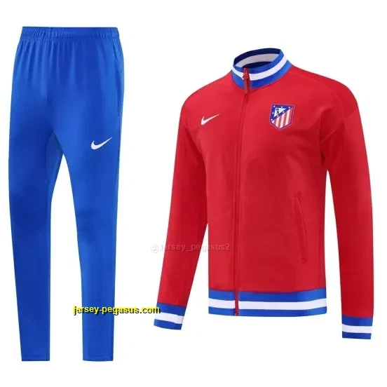 Atletico Madrid Red Full Zipper Jacket + Long Pants