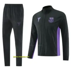 Barcelona Black Half Zipper Jacket+Long Pants