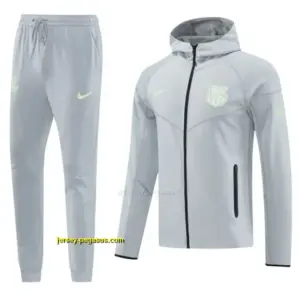 Barcelona Grey Full Zipper Hoodie Jacket +Long Pants