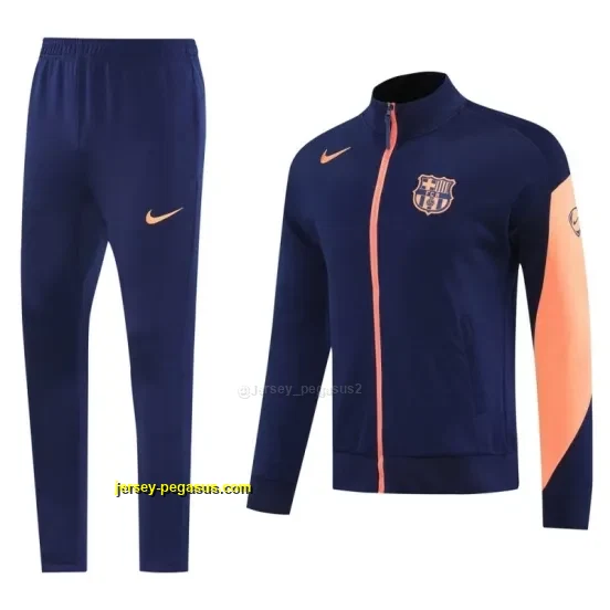 Barcelona NavyOrange Full Zipper Jacket +Long Pants
