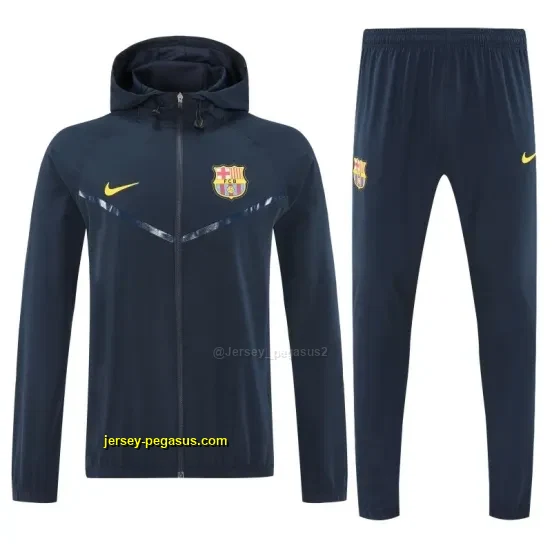 Barcelona Royal Navy Blue Full zipper Jacket Tracksuit+ long pants