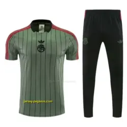 Bayern Dark Green Short Sleeve Tracksuit + Long Pants