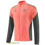 Bayern Munich Orange Half Zipper Jacket+Long Pants