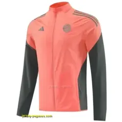 Bayern Munich Orange Half Zipper Jacket+Long Pants