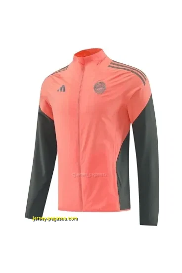 Bayern Munich Orange Half Zipper Jacket+Long Pants