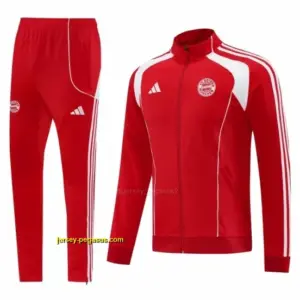 Bayern Munich Red Full Zipper Jacket+Long Pants