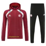 Bayern Munich Red Full zipper Jacket Tracksuit+ long pants