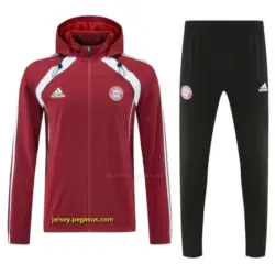 Bayern Munich Red Full zipper Jacket Tracksuit+ long pants