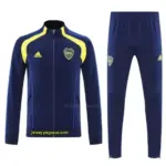 Boca Juniors Navy Blue Full Zipper Jacket Tracksuit + Long Pants